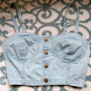 Denim Crop Top